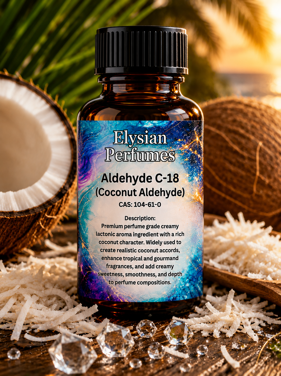Perfume grade Aldehyde C-18 Coconut Aldehyde aroma chemical for coconut accords, tropical fragrances, gourmand perfumes and professional perfumery