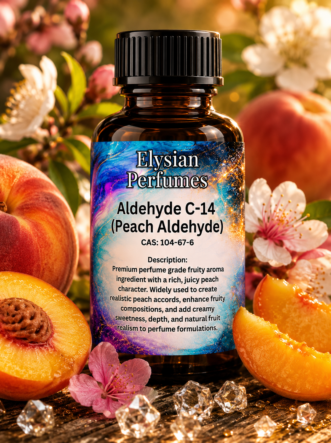 Perfume grade Aldehyde C-14 Peach Aldehyde aroma chemical for peach accords, fruity fragrances, gourmand perfumes and professional perfumery