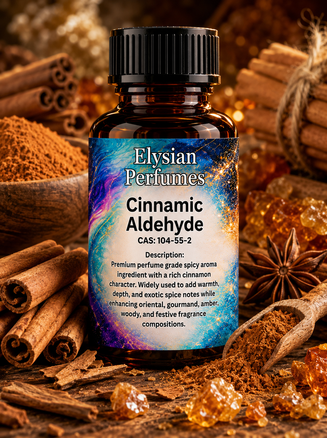 Perfume grade Cinnamic Aldehyde aroma chemical for cinnamon accords, oriental fragrances, gourmand perfumes and professional perfumery