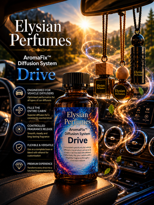 AromaFix Drive professional car diffuser performance base for creating high-performance vehicle fragrance products with improved scent throw and diffusion