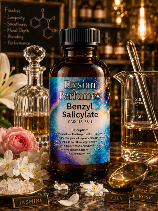 Perfume grade Benzyl Salicylate aroma chemical for floral accords, fragrance longevity, perfume fixation and professional perfumery
