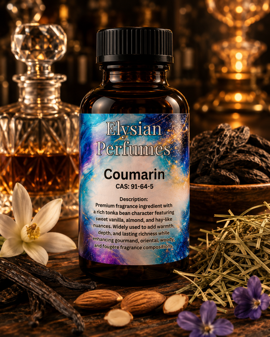 Perfume grade Coumarin aroma chemical for tonka bean accords, gourmand fragrances, vanilla compositions and professional perfumery