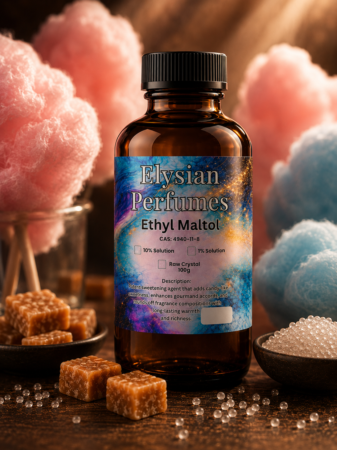 Ethyl Maltol fragrance ingredient for sweet candy scent and perfume enhancement