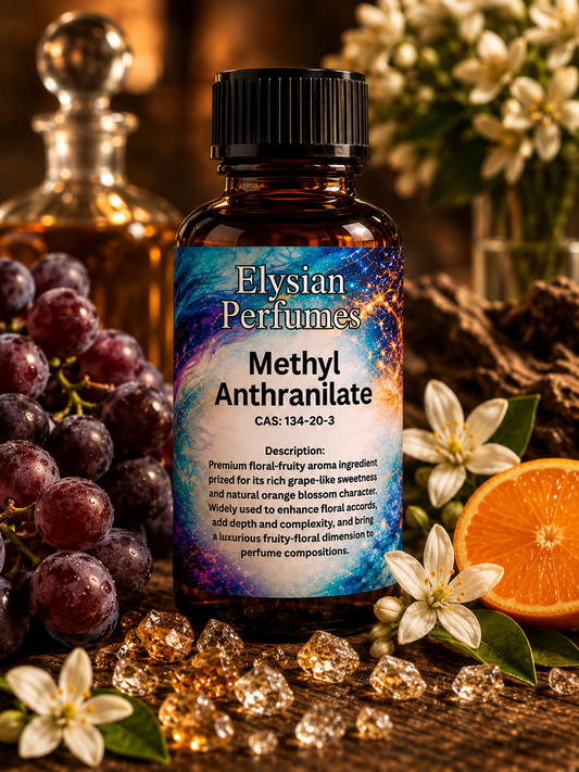 Perfume grade Methyl Anthranilate aroma chemical for orange blossom accords, grape nuances, floral fragrances and professional perfumery