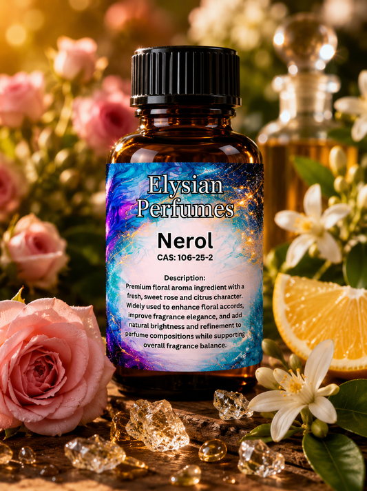 Perfume grade Nerol aroma chemical for rose accords, neroli accords, citrus floral fragrances and professional perfumery